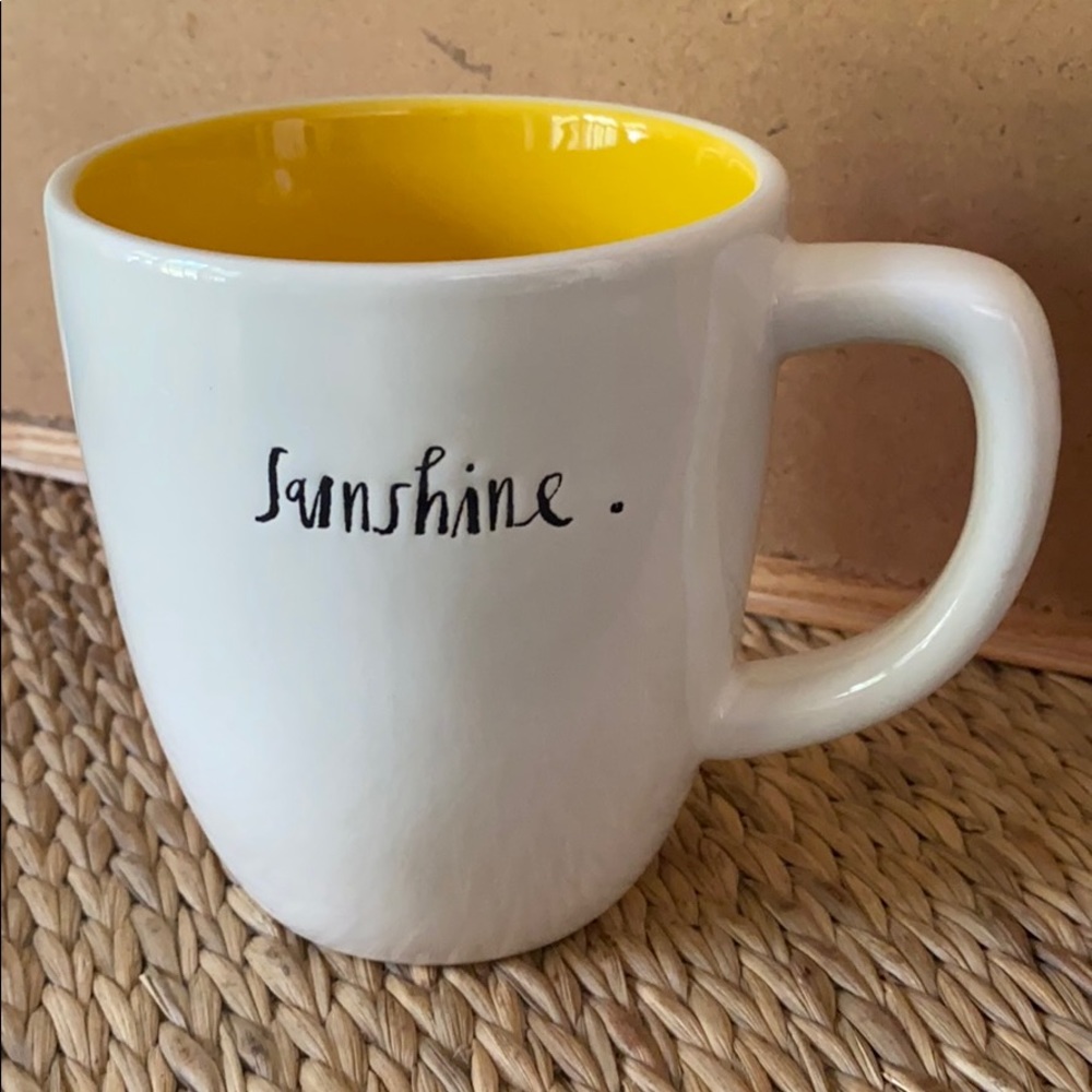 EUC Rae Dunn Sunshine script mug